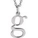 Lowercase Initial Necklace or Charm/Pendant