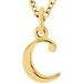 Lowercase Initial Necklace or Charm/Pendant