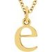 Lowercase Initial Necklace or Charm/Pendant