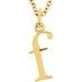 Lowercase Initial Necklace or Charm/Pendant