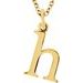 Lowercase Initial Necklace or Charm/Pendant