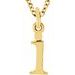 Lowercase Initial Necklace or Charm/Pendant