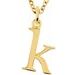 Lowercase Initial Necklace or Charm/Pendant