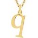 Lowercase Initial Necklace or Charm/Pendant