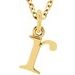 Lowercase Initial Necklace or Charm/Pendant