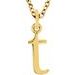 Lowercase Initial Necklace or Charm/Pendant