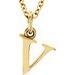 Lowercase Initial Necklace or Charm/Pendant