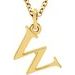 Lowercase Initial Necklace or Charm/Pendant