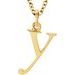 Lowercase Initial Necklace or Charm/Pendant