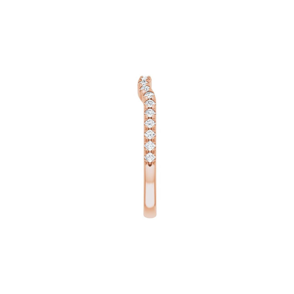 Pear Side-Stone Peg Shank or Band