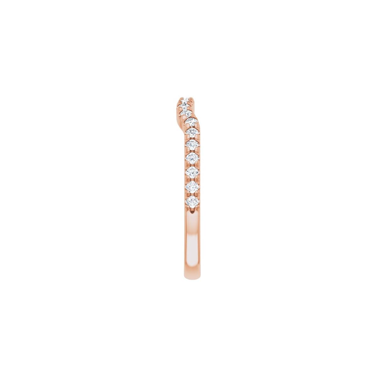 Pear Side-Stone Peg Shank or Band