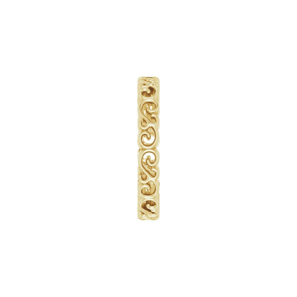 Open Scroll Pattern Band