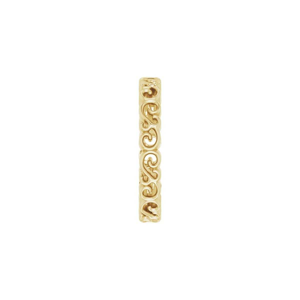 Open Scroll Pattern Band