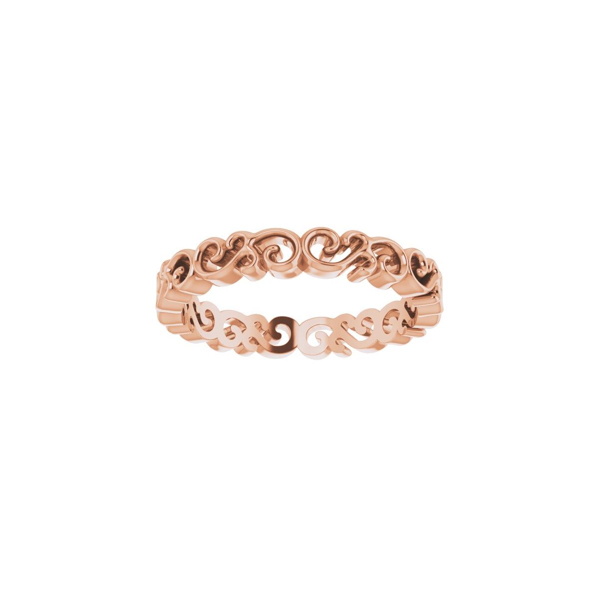 Open Scroll Pattern Band