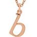 Lowercase Initial Necklace or Charm/Pendant