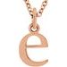 Lowercase Initial Necklace or Charm/Pendant