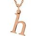 Lowercase Initial Necklace or Charm/Pendant