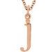 Lowercase Initial Necklace or Charm/Pendant