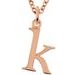 Lowercase Initial Necklace or Charm/Pendant