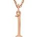 Lowercase Initial Necklace or Charm/Pendant