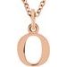 Lowercase Initial Necklace or Charm/Pendant