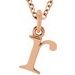 Lowercase Initial Necklace or Charm/Pendant