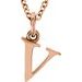 Lowercase Initial Necklace or Charm/Pendant