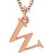 Lowercase Initial Necklace or Charm/Pendant