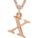 Lowercase Initial Necklace or Charm/Pendant