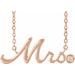 "Mrs" Necklace or Center
