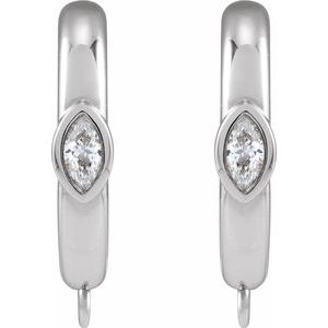 Marquise Hoop Earring Top