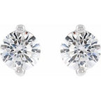 Round 2-Prong Stud Earrings