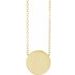 Engravable Disc Necklace or Pendant