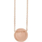 Engravable Disc Necklace or Pendant