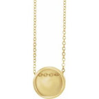 Engravable Disc Necklace or Pendant