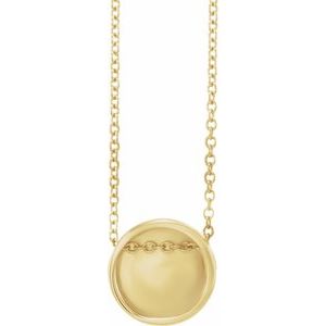 Engravable Disc Necklace or Pendant