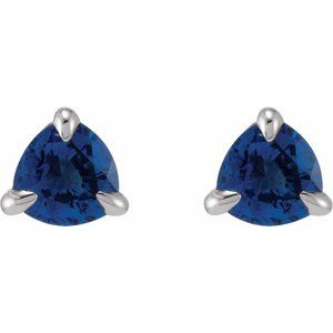 Trillion 3-Prong Claw Earrings