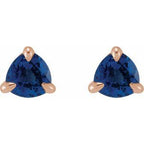 Trillion 3-Prong Claw Earrings