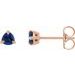 Trillion 3-Prong Claw Earrings