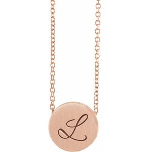 Engravable Disc Necklace or Pendant