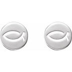 Petite (Ichthus) Fish Earrings