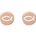 Petite (Ichthus) Fish Earrings