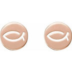 Petite (Ichthus) Fish Earrings