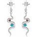 Accented Snake Earrings