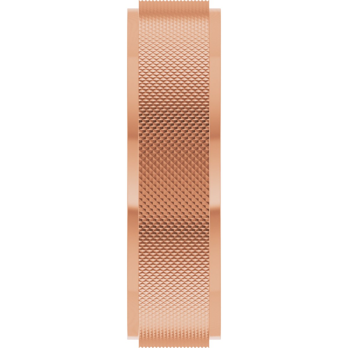 Stepped-Edge Knurled Flat Band