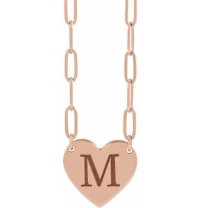 Engravable Heart Necklace
