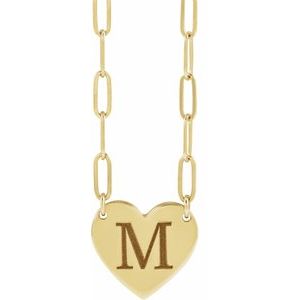 Engravable Heart Necklace