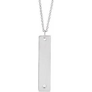 Engravable Heart Necklace or Pendant
