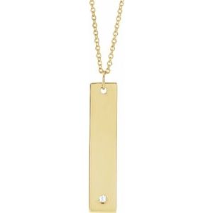 Engravable Heart Necklace or Pendant