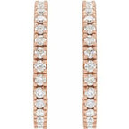 Accented Hoop Earrings